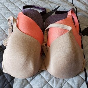 3 Cacique 40D T-shirt bras